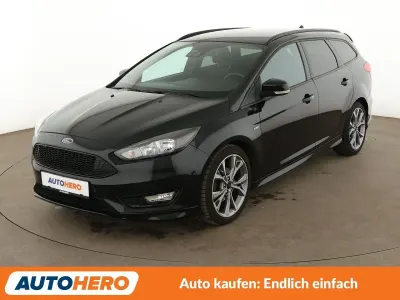 Gebraucht Ford Focus ST-Line 125 PS (91 kW) 2018 Schwarz Kombi