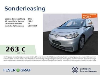 Gebraucht VW ID.3 Pure 110 kW (150 PS) 2022 Scale silver metallic schwarz Kleinwagen