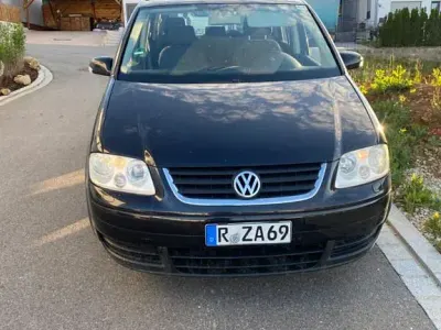 Gebraucht VW Touran 101 PS (74 kW) 2003 Schwarz Van / Kleinbus
