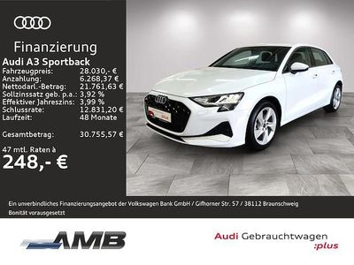 Gebraucht Audi A3 Advanced Plus 116 PS (85 kW) 2025 Gletscherweiß metallic Limousine