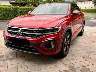 Gebraucht VW T-Roc Cabriolet R-line 150 PS (110 kW) 2022 Rot Cabrio