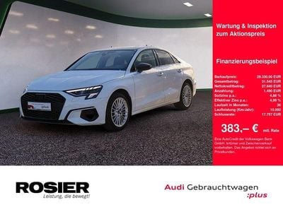 Weiss / ibisweiss Gebraucht 2023 Audi A3 Advanced Plus Limousine | 29.330 € (Etwas zu teuer)