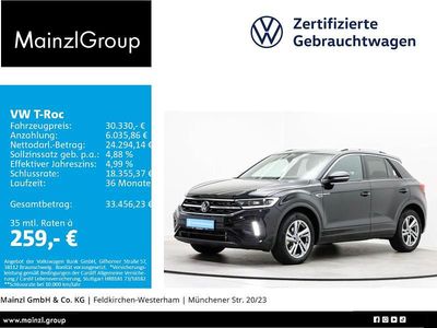 Schwarz Gebraucht 2025 VW T-Roc R-line SUV | 29.560 € (Fairer Preis)