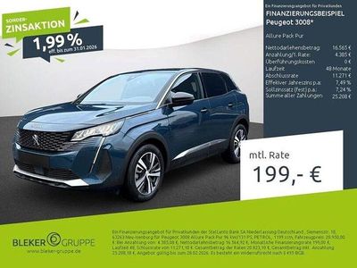 Gebraucht Peugeot 3008 Allure 131 PS (96 kW) 2023 Lackierung blau celebes/metallic klarlack SUV
