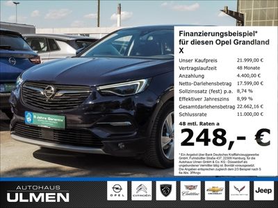 gebraucht Opel Grandland X 1.6Turbo Ultimate Panoramadach Navi Voll-LED Parklenkassist.Klimaauto.+SHZ KeylessGo