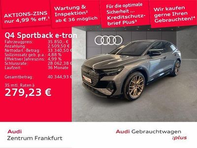 Gebraucht Audi Q4 Sportback e-tron Sport 150 kW (204 PS) 2023 Taifungrau metallic SUV