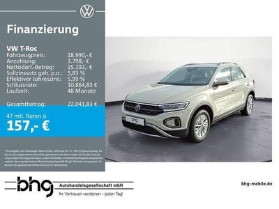 Gebraucht VW T-Roc Life 110 PS (80 kW) 2023 Grau SUV