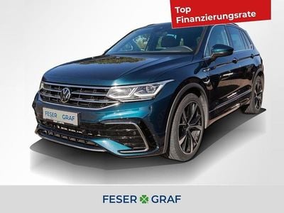 Nightshade blue metallic Gebraucht 2022 VW Tiguan R-line SUV | 34.990 € (Fairer Preis)