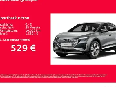 Neu Audi Q4 Sportback e-tron Ambiente 210 kW (286 PS) 2026 Grau SUV