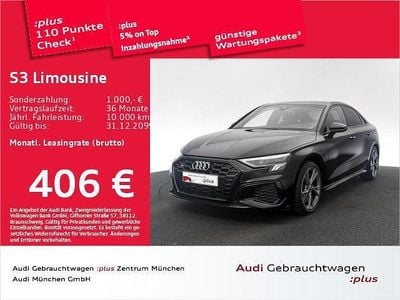 Mythosschwarz metallic Gebraucht 2024 Audi S3 Basis Limousine | 37.978 € (Guter Preis)