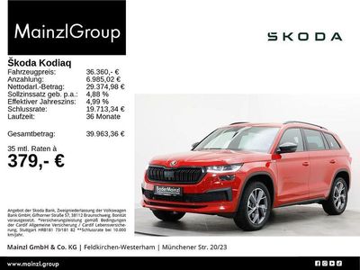 Velvetrot premium metallic Gebraucht 2022 Skoda Kodiaq SportLine SUV | 36.360 € (Fairer Preis)