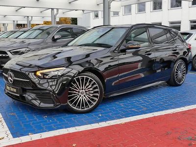 Metalliclack obsidianschwarz Gebraucht 2025 Mercedes C180 AMG Kombi | 42.880 € (Teuer)