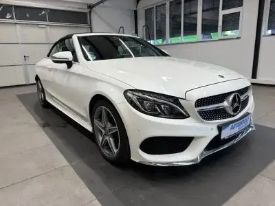Gebraucht Mercedes C200 AMG line 184 PS (135 kW) 2018 Weiß Cabrio