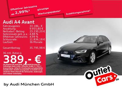 Gebraucht Audi A4 S-Line 204 PS (150 kW) 2022 Mythosschwarz metallic Kombi