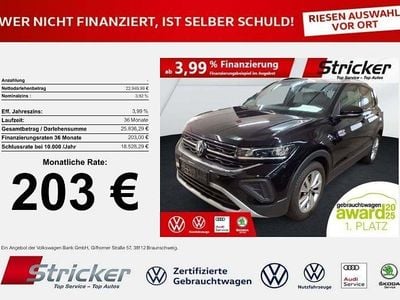 Deep black perleffekt (metallic) Gebraucht 2025 VW T-Cross Goal SUV | 22.949 € (Superpreis)