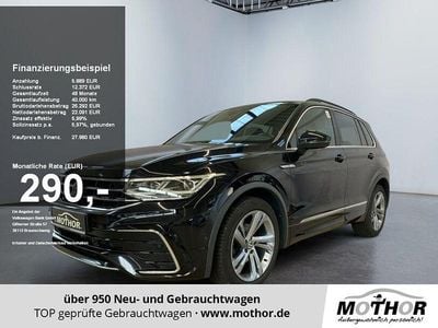 Deep black perleffekt (metallic) Gebraucht 2023 VW Tiguan R-line SUV | 27.978 € (Guter Preis)