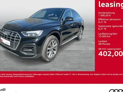 Gebraucht Audi Q5 Sportback Advanced 204 PS (150 kW) 2023 Schwarz SUV