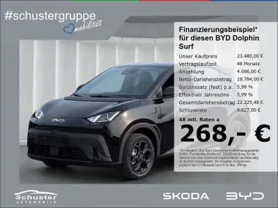 Neu BYD Dolphin Surf Boost 64 kW (88 PS) 2026 Schwarz Kleinwagen