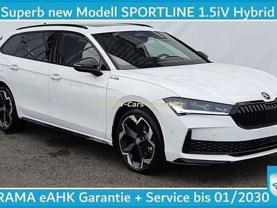 Weiß purity (metallic) Gebraucht 2025 Skoda Superb SportLine Kombi | 45.950 € (Fairer Preis)