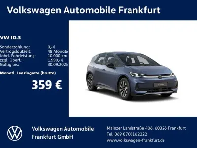 Neu VW ID.3 Life 125 kW (170 PS) 2026 Blau Kleinwagen