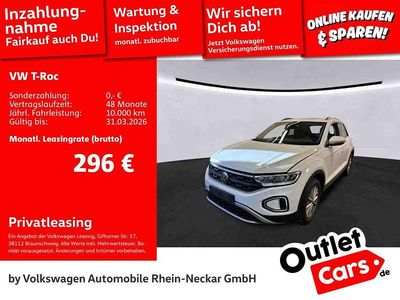 Gebraucht VW T-Roc Life 150 PS (110 kW) 2022 Weiß SUV