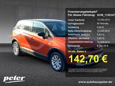 Gebraucht Opel Crossland X Elegance 120 PS (88 kW) 2021 Orange SUV