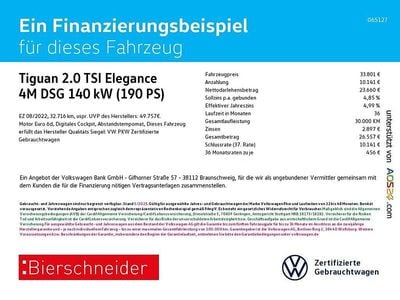 Weiss Gebraucht 2022 VW Tiguan Elegance SUV | 33.801 € (Fairer Preis)