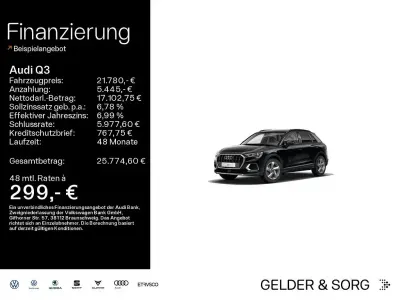 Gebraucht Audi Q3 Advanced Plus 150 PS (110 kW) 2019 Schwarz SUV