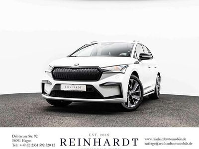 Moonweiss metallic Gebraucht 2023 Skoda Enyaq iV SportLine SUV | 34.920 € (Fairer Preis)