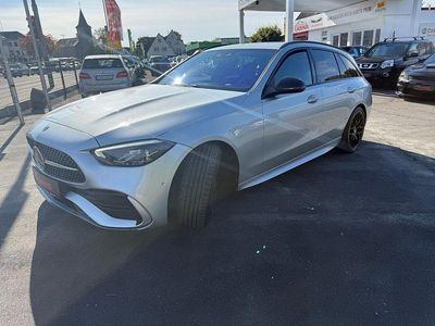 Silber Gebraucht 2022 Mercedes C220 AMG line Limousine | 27.900 € (Etwas zu teuer)