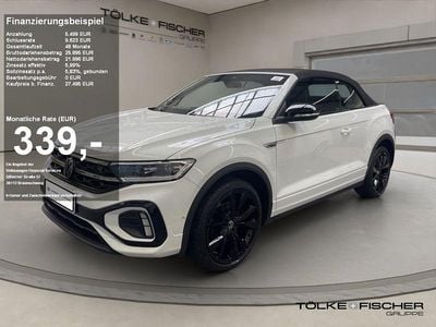 Brugt VW T-Roc Cabriolet R-line 150 HK (110 kW) 2023 Hvid Cabriolet
