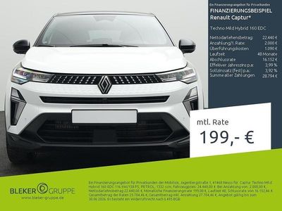 Second-hand Renault Captur Techno 158 CP (116 kW) 2025 Negru SUV