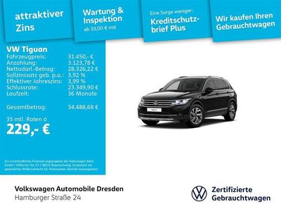 Gebraucht VW Tiguan Elegance 150 PS (110 kW) 2023 Schwarz SUV