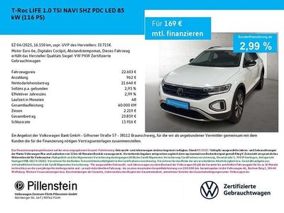 Gebraucht VW T-Roc Life 116 PS (85 kW) 2025 Weiß SUV
