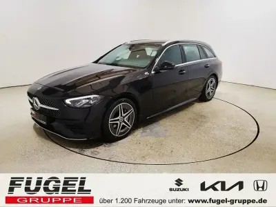 Gebraucht Mercedes C180 AMG line 170 PS (125 kW) 2022 Obsidianschwarz  metalliclack Kombi