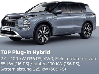 Neu Mitsubishi Outlander P-HEV Top 306 PS (225 kW) 2025 Grau SUV
