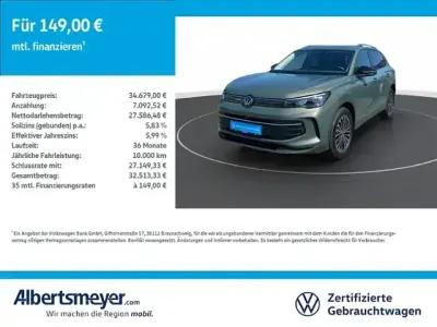 Gebraucht VW Tiguan Goal 150 PS (110 kW) 2025 Grün SUV