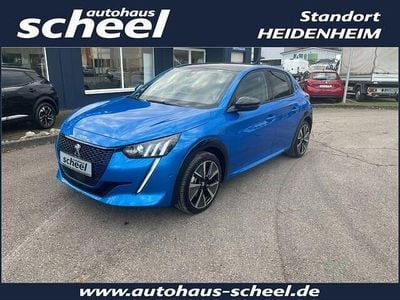 Gebraucht Peugeot e-208 GT 100 kW (136 PS) 2021 Blau/typ aussenverkleidung metal (metallic) Kleinwagen