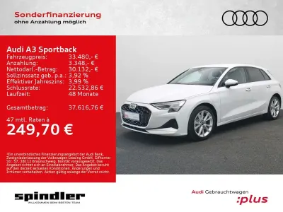 Gebraucht Audi A3 Advanced Plus 204 PS (150 kW) 2025 Gletscherweiß metallic Limousine