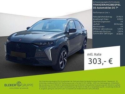 Lackierung titangrau/metallic klarlack Gebraucht 2024 DS Automobiles DS7 Crossback Performance Line Plus SUV | 29.860 € (Fairer Preis)