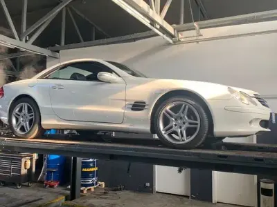 Gebraucht Mercedes SL350 Edition 245 PS (180 kW) 2004 Weiß Cabrio