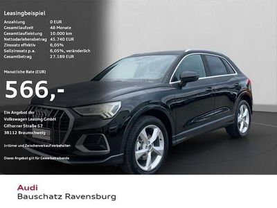 Second-hand Audi Q3 Advanced Plus 150 CP (110 kW) 2022 Negru SUV