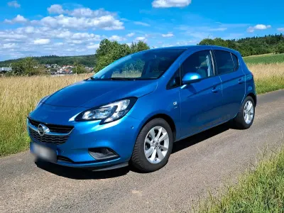 Gebraucht Opel Corsa drive 90 PS (66 kW) 2015 Blau Kleinwagen