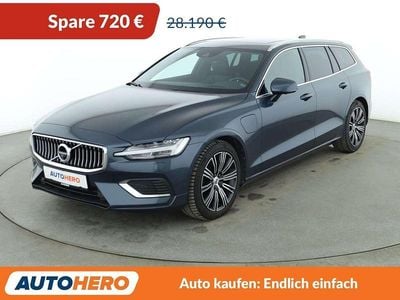 Gebraucht Volvo V60 Inscription 392 PS (288 kW) 2020 Denim blue Kombi