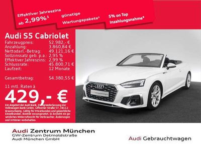 Gebraucht Audi S5 Cabriolet Ambiente 354 PS (260 kW) 2024 Arkonaweiß Cabrio