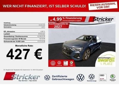 Second-hand Audi e-tron Sportback S-Line 300 kW (408 CP) 2022 Albastru SUV
