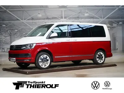 Gebraucht VW Multivan Generation Six 204 PS (150 kW) 2017 Candyweiß/kirschrot Van / Kleinbus