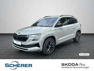 Gebraucht Skoda Karoq SportLine 150 PS (110 kW) 2024 Stahlgrau SUV