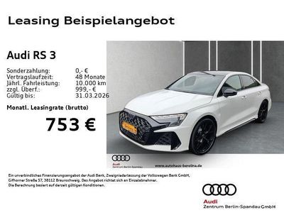 Neu Audi RS3 Sport 400 PS (294 kW) 2026 Weiß Limousine