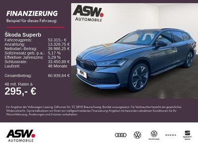 Graphitegrau metallic Neu 2025 Skoda Superb SportLine Kombi | 53.315 € (Fairer Preis)